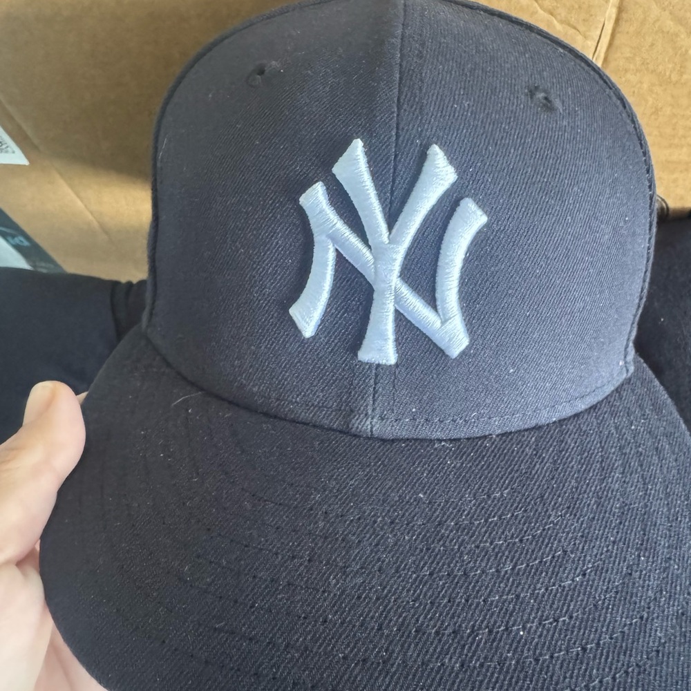 Blue and White Cap with NY Yankees Logo
